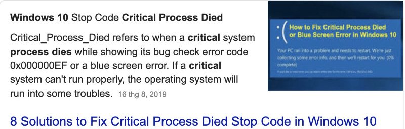 How to Fix Windows 10 Critical Process Died