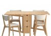 Image displays the Ikea dining table with basic colour tone.