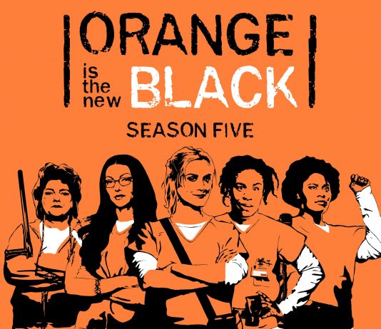 This is the cover of the Orange is the New Black Season 5