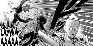 One punch man manga cover poster