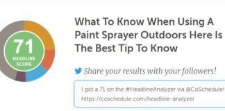 paint sprayer outdoors