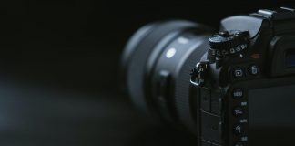 Camera On Black Surface