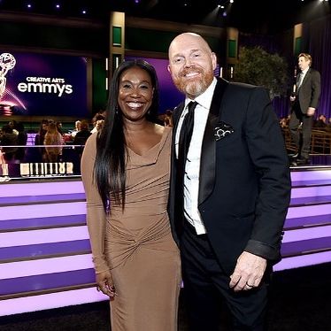 In picture Bill Burr and Nia 